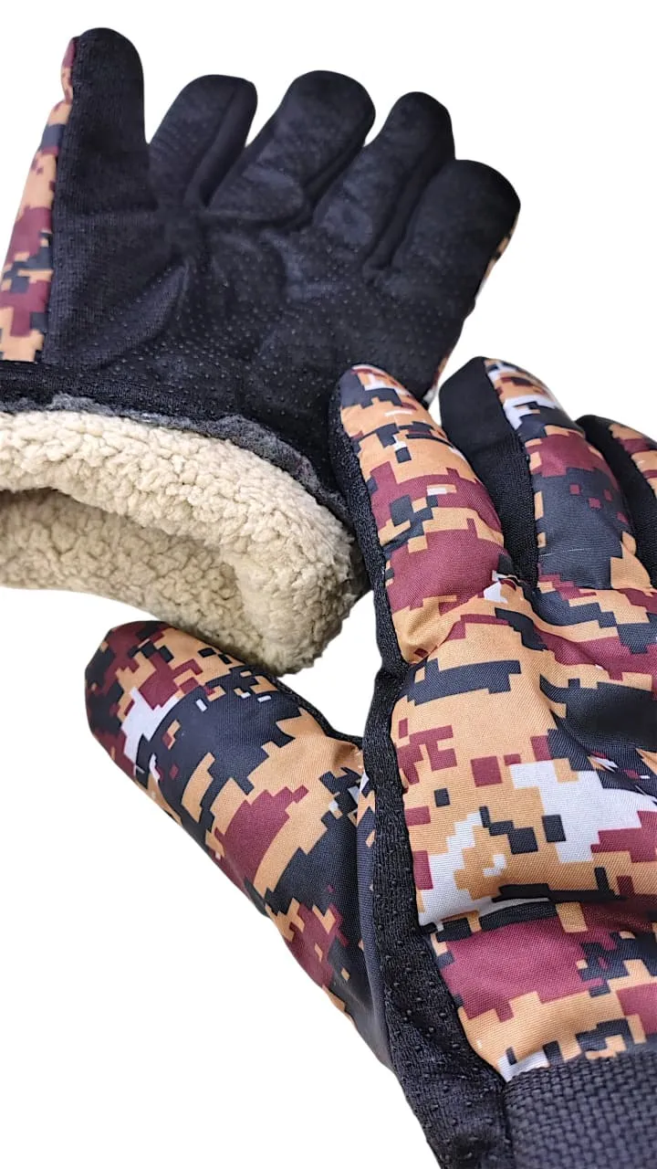 Guante Moto Camuflaje