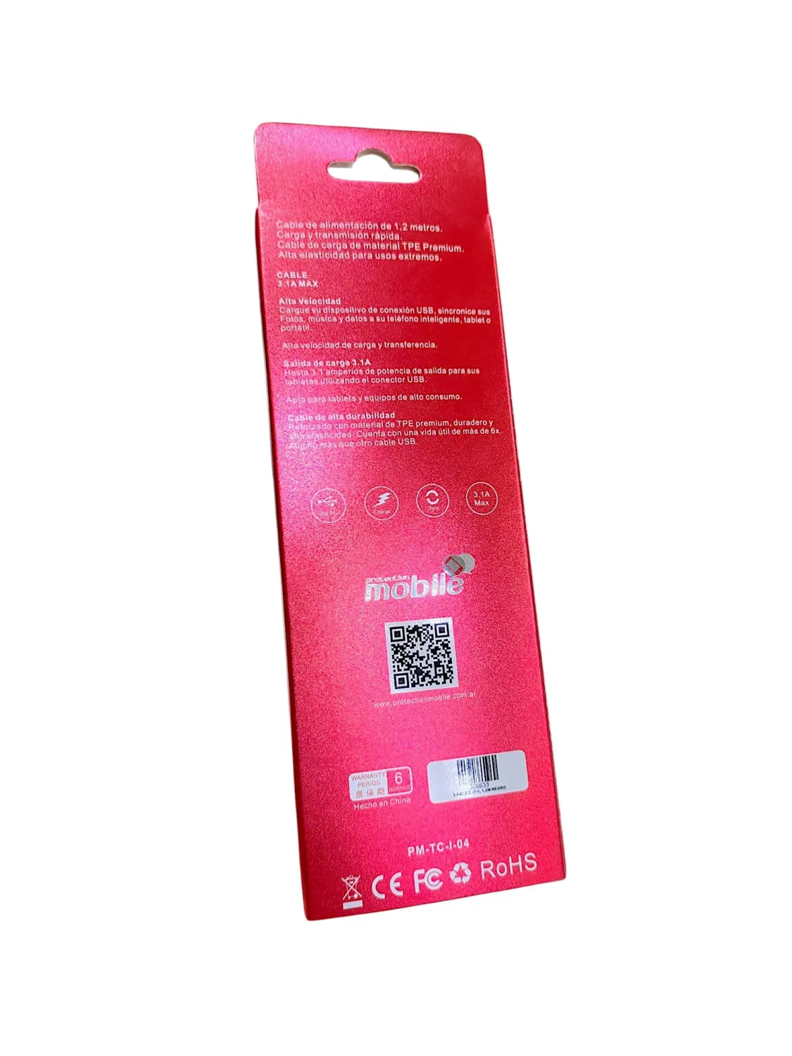 Cable 3.1 A tipo C- Lightning 