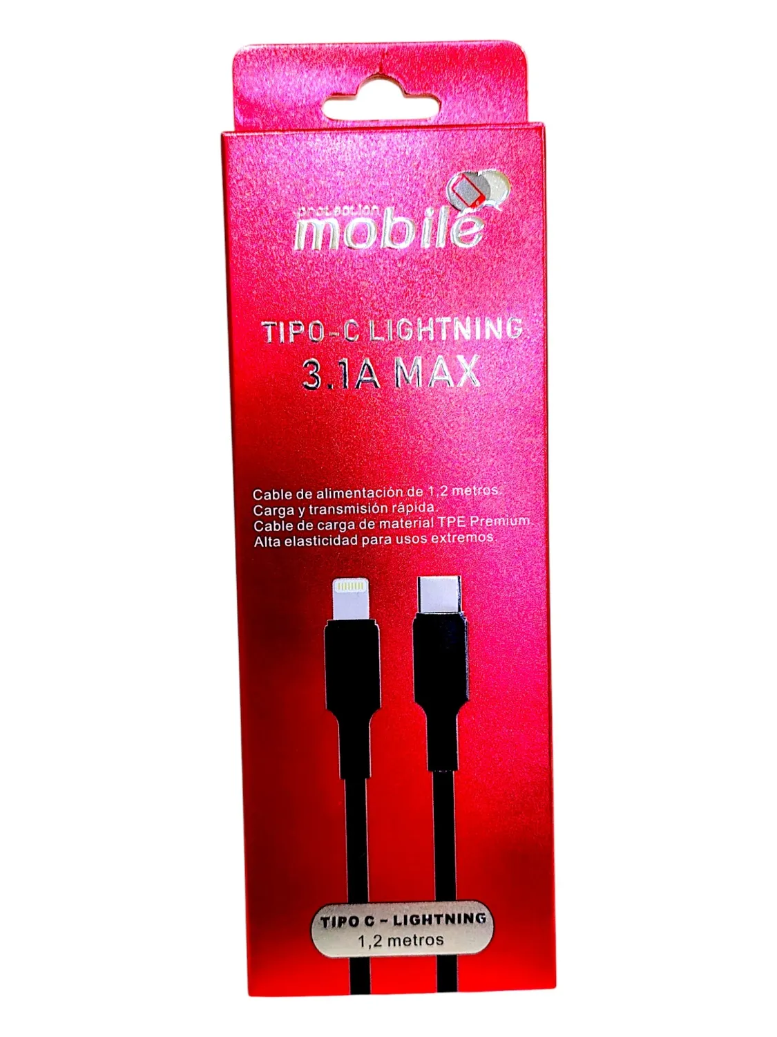 Cable 3.1 A tipo C- Lightning 