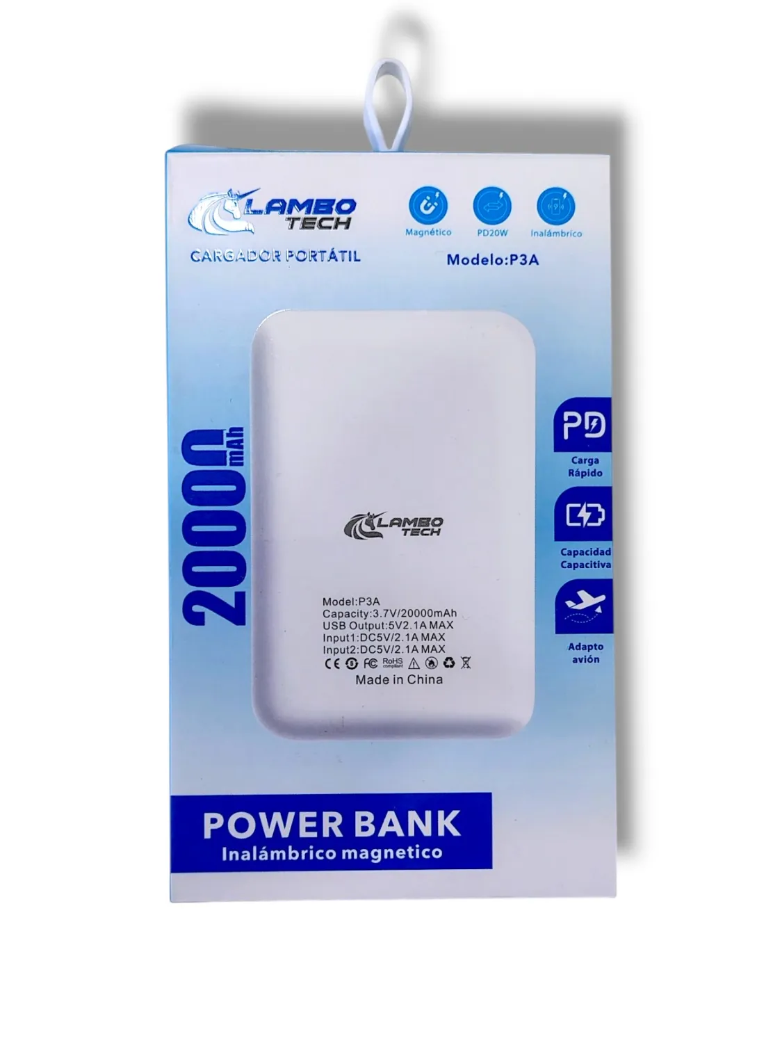 Cargador Portatil 20000 mAh