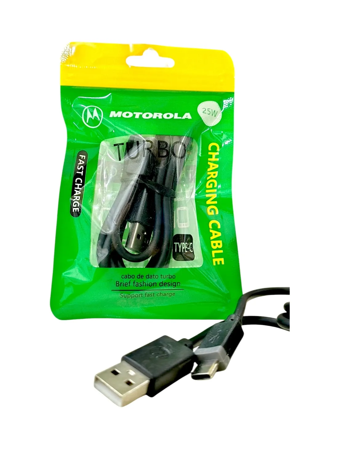 Cable MOTOROLA USB TIPO C TURBO en bolsa