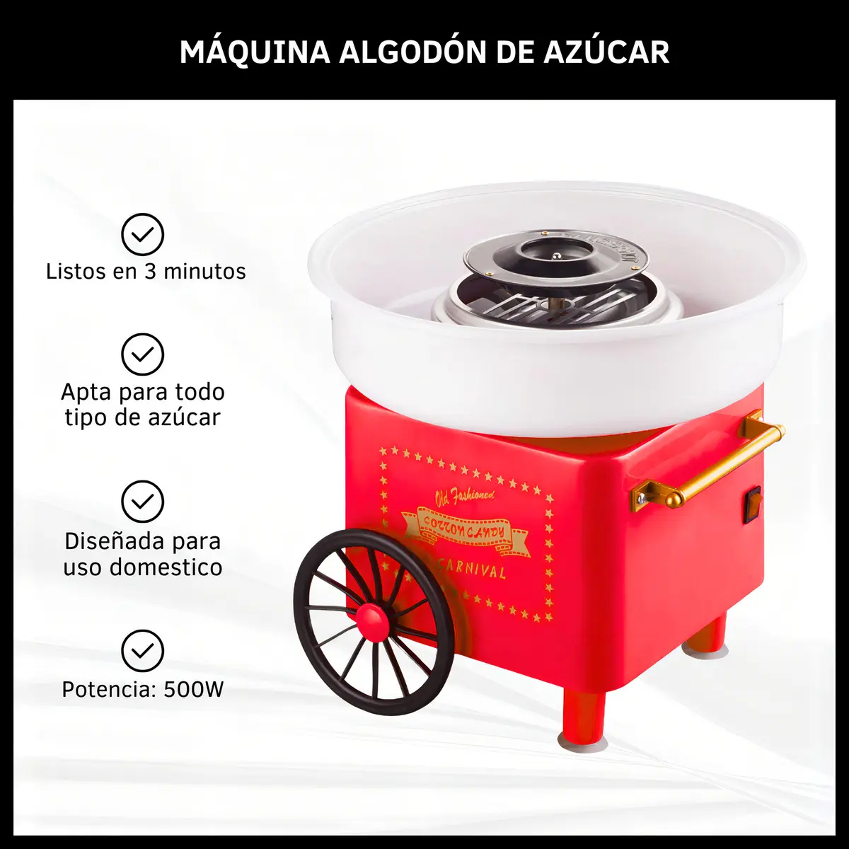 Máquina de Algodón de Azúcar Dinax
