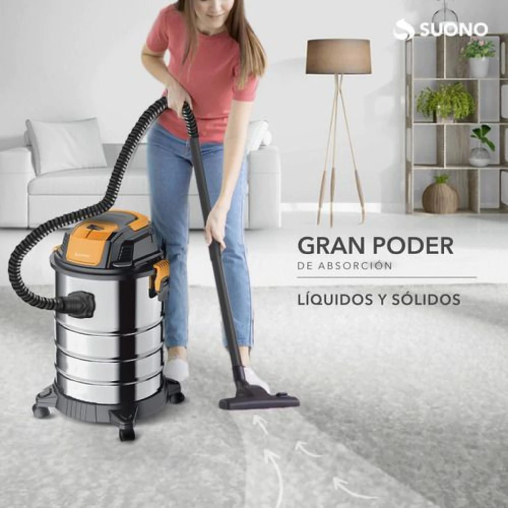 Aspiradora de Tacho Industrial Suono 30L 1300W