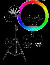 Tripode Con Aro De Luz RGB 26cm
