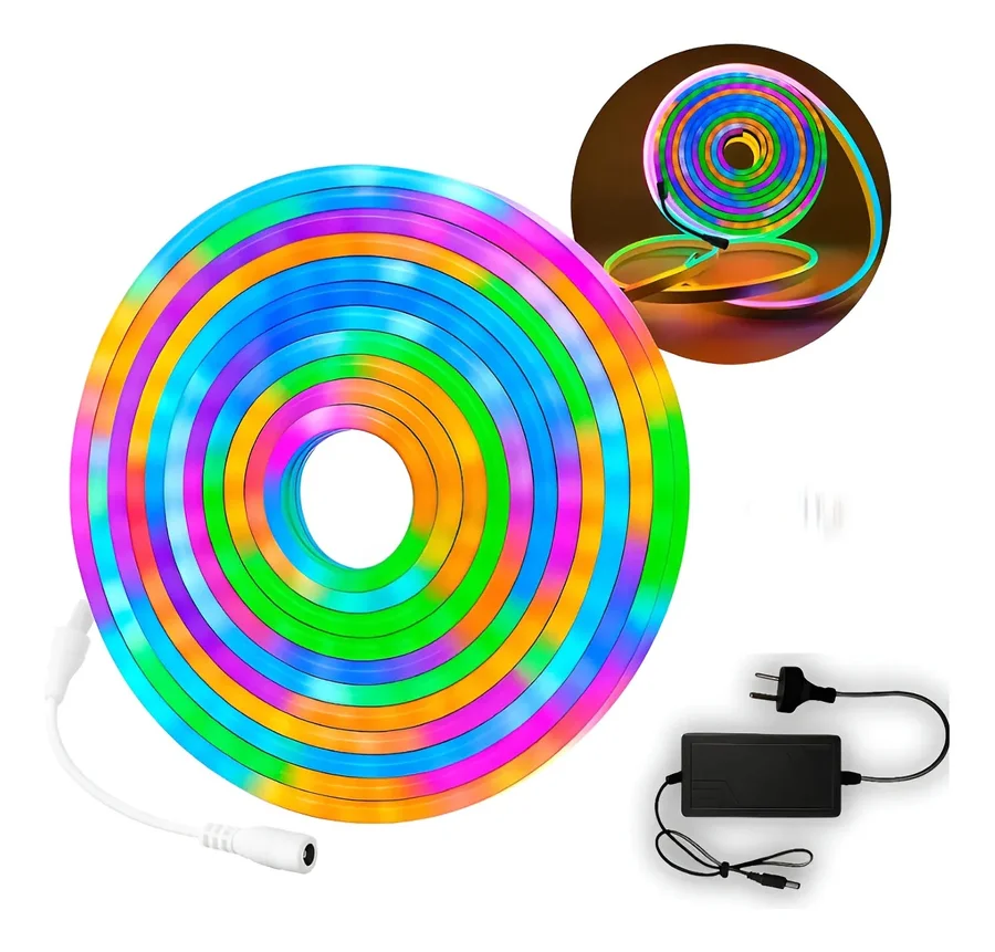 Tira De Neon LED Flexible Con Aplicacion Y Control 5 Metros