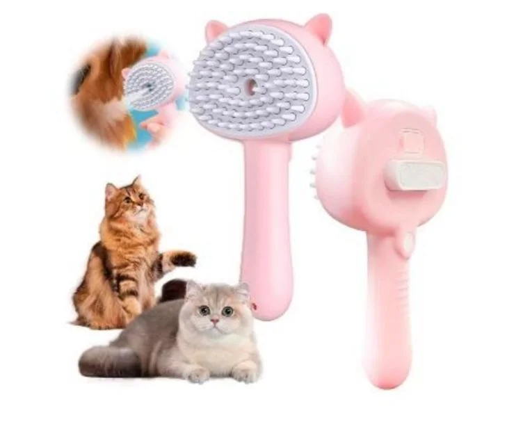 Cepillo Con Vaporizador Para Mascotas