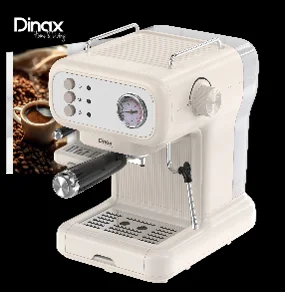 Cafetera Espresso Vintage 800w Beige Dinax