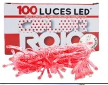 Luces Navideña 100 LED Roja