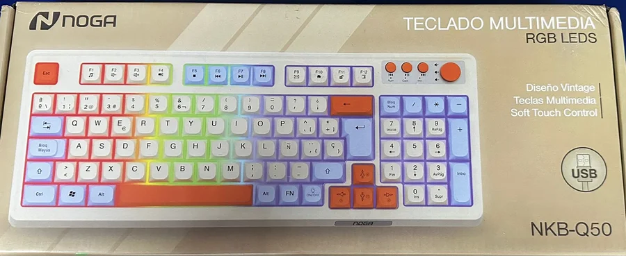 Teclado Noga RGB Q-50