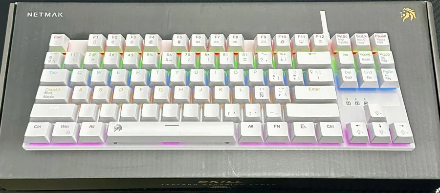 Teclado Mecanico Gamer Skill 80% Blanco