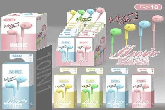 Auricular R-10 Premium Con Agarre Pastilla (colores Pastel)