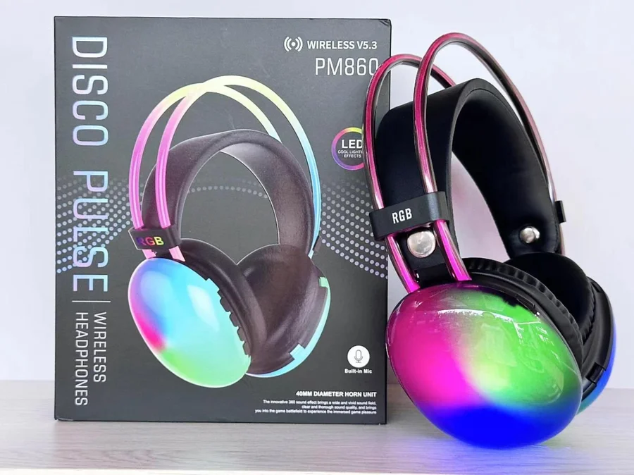 Auricular Bluetooth RGB Importacion Pm860