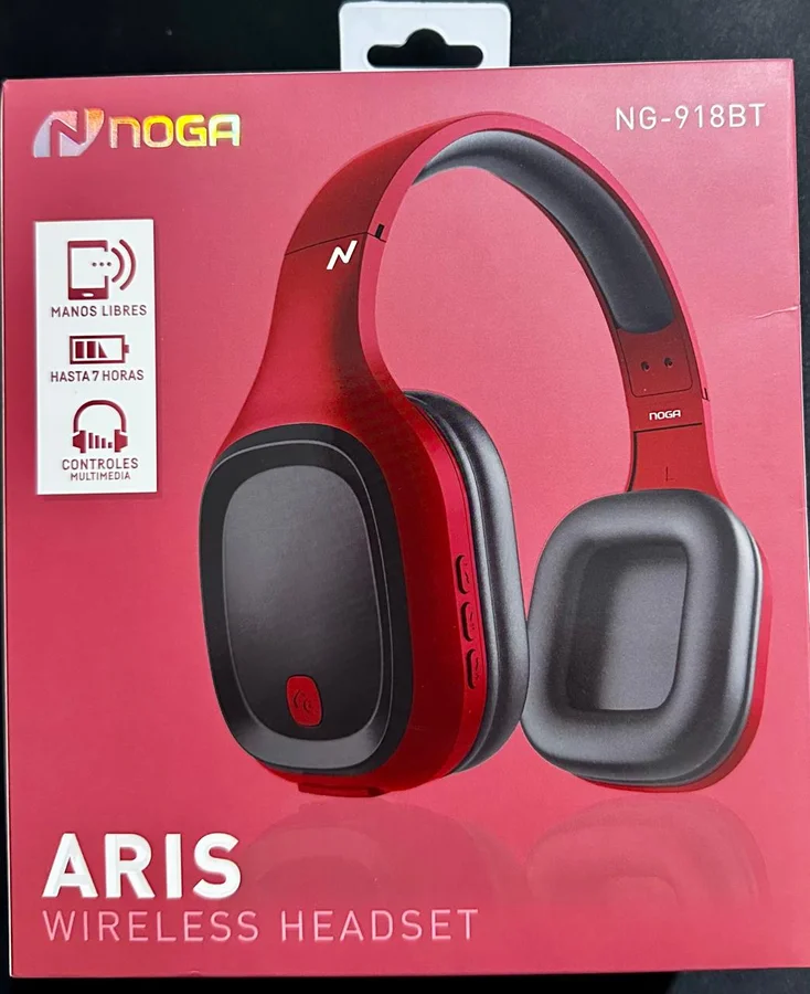 Auricular Noga Aris 918 Rojo/negro